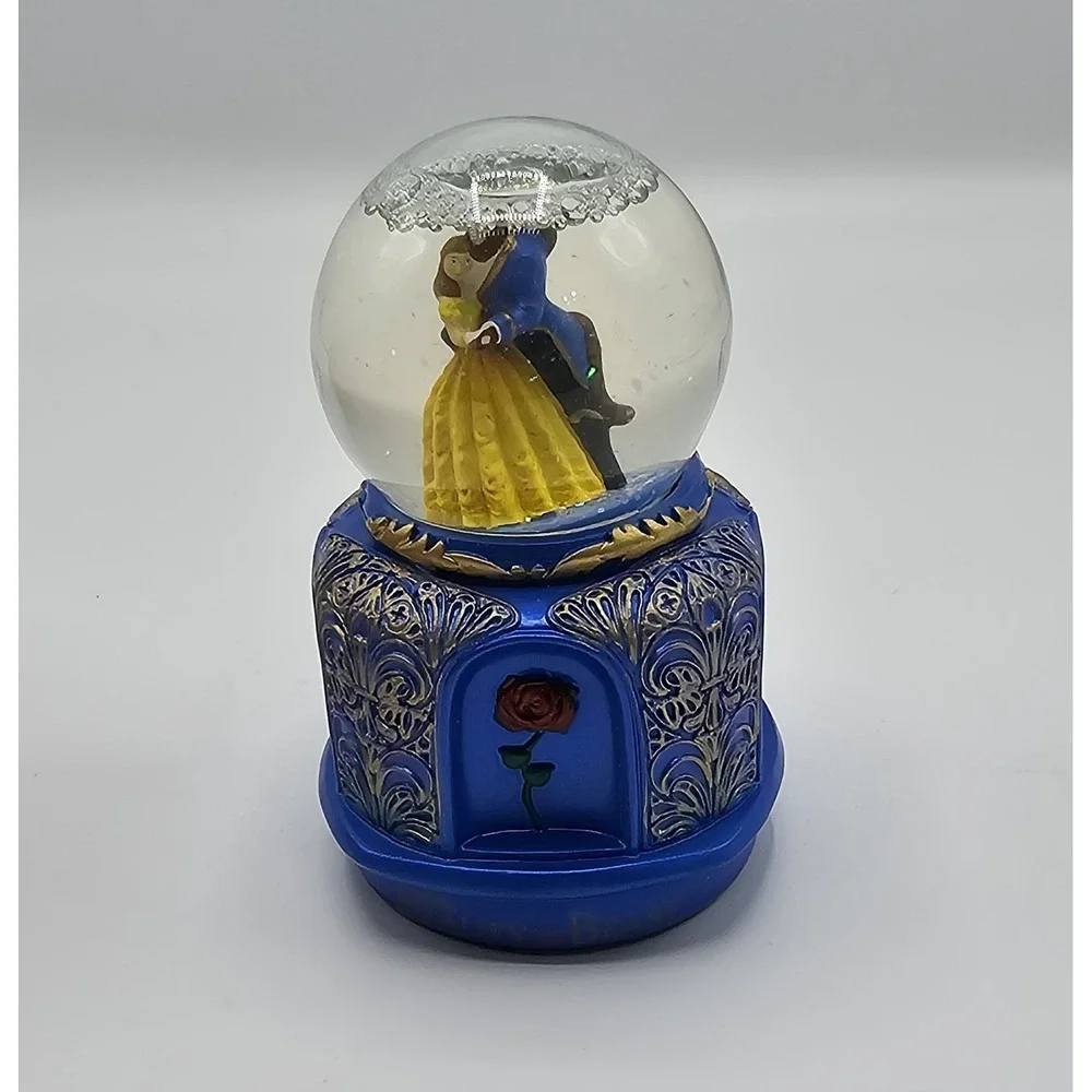 Disney Beauty And The Beast Snow Globe Dancing‎ Water Globe Small 5
